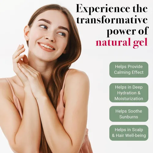 Miniatura 7 de Gel de aloe vera de 12 onzas, gel de aloe puro y natural calmante para la cara, la piel, el cuero cabelludo y el cabello – Hidratante diario