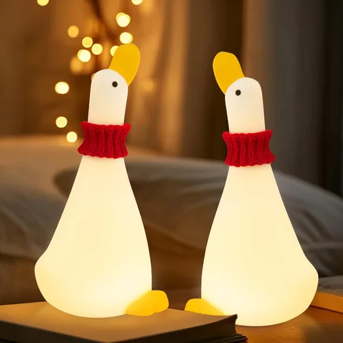 Miniatura 14 de Luz Nocturna de Capibara Navideña Suave con Modos RGB Regulable Luz Nocturna de Guardería para Lactancia Colgable Linda Lámpara de Animal Novedosa
