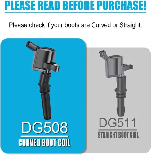 Miniatura 2 de Bobinas de encendido MAS DG508 y bujías Motorcraft SP493 compatibles con motores Ford Lincoln Mercury 4.6L