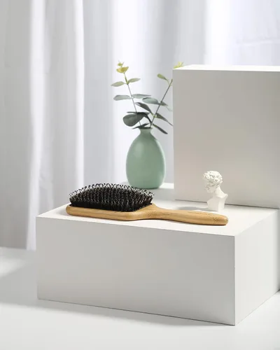 Miniatura 8 de BESTOOL Cepillo de pelo de jabalí y cerdas de nailon para todos (mujeres, hombres, niños) para cabello húmedo y seco, masaje desenredante, mejora