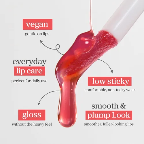Miniatura 8 de NOONI Aceite de labios coreano - Appleberry Larga duración, hidratante, voluminizador, revitalizante para labios secos, resistente al agua, no se