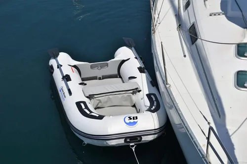 Miniatura 8 de Dolphin - Barco de pesca de 8.8 pies con PVC soldado con calor duradero - Barco inflable fácil de instalar y ligero - Compatibilidad con motor de 10