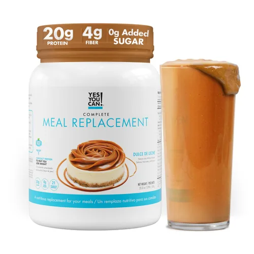 Miniatura 14 de Yes You Can! Batido completo de reemplazo de comidas, 15 porciones (chocolate) Proteína de reemplazo de comidas en polvo con vitaminas y minerales