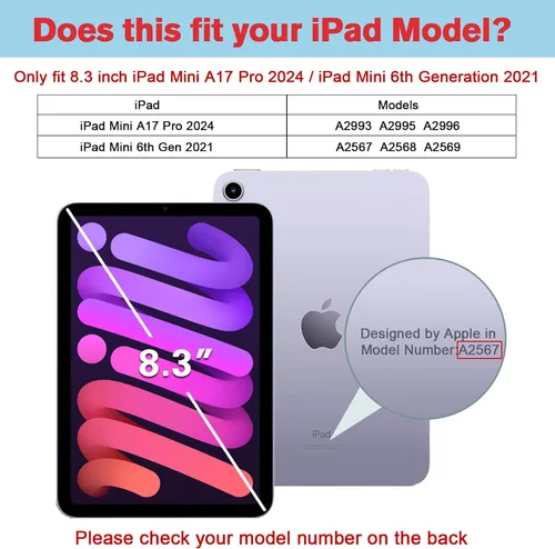Miniatura 2 de ProCase Protector de pantalla de privacidad para iPad Mini 7ª (A17 Pro) 2024/Mini 6ª generación de 8.3 pulgadas 2021, protector de película