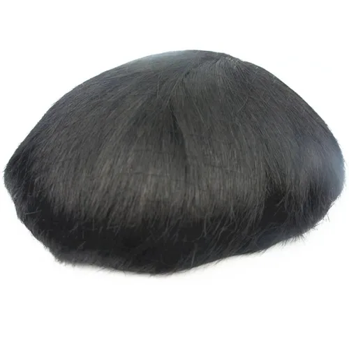 Miniatura 3 de Tupé de piel PU para hombre NLW, piezas de cabello humano europeo para hombre, sistema de reemplazo de unidades de parche para prótesis capilar