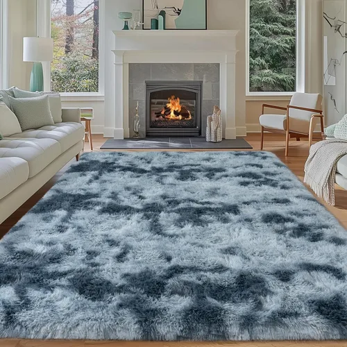 Miniatura 83 de Dssimo - Alfombra superesponjosa para la habitación, alfombra de área moderna, pequeña, suave y acogedora de felpa para niños, niñas y adolescentes