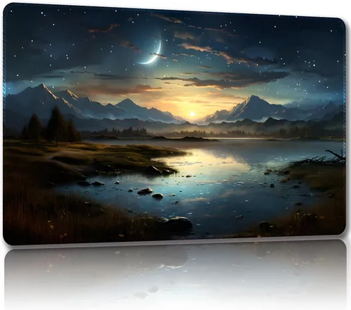 Miniatura 7 de Tapete de juego para MTG, con bolsas de almacenamiento gratis, tapete de juego de 24 x 14 pulgadas, TCG y alfombrillas de juego de mesa para cartas