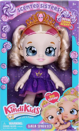 Miniatura 2 de Kindi Kids Scented Sisters - Muñeca de juego preescolar de 10 pulgadas - Tiara Sparkles