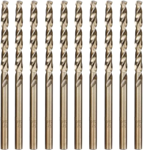 Miniatura 12 de Juego de brocas de cobalto de 11/32 pulgadas (5 piezas), acero de alta velocidad M35 (5% cobalto) para metales duros, acero inoxidable, hierro