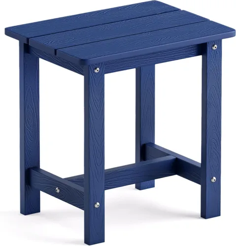 Miniatura 31 de LUE BONA - Mesa auxiliar para exteriores, mesa pequeña de exterior HDPS, mesa auxiliar Adirondack, mesa auxiliar de exterior para patio, porche
