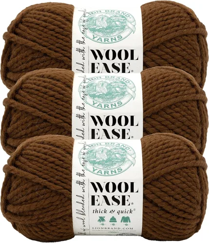 Miniatura 22 de Lion Brand Yarn - Ovillo de lana Wool-Ease Thick & Quick color fuerza aérea
