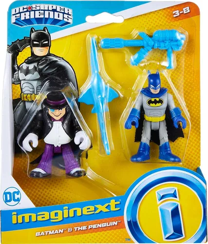Miniatura 5 de Fisher-Price Imaginext DC Super Friends Batman & The Penguin - Juego de figuras para niños preescolares de 3 a 8 años