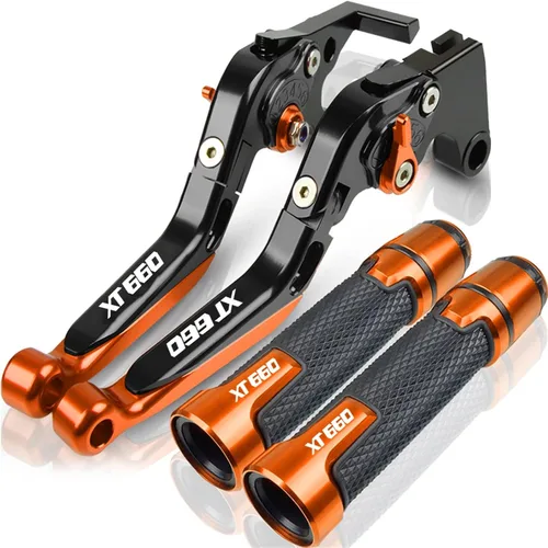 Miniatura 20 de Para Yamaha XT660 XT660X XT660R XT660Z 2004-2020 Palancas de embrague de freno extensibles plegables para motocicleta, embrague de freno ajustables