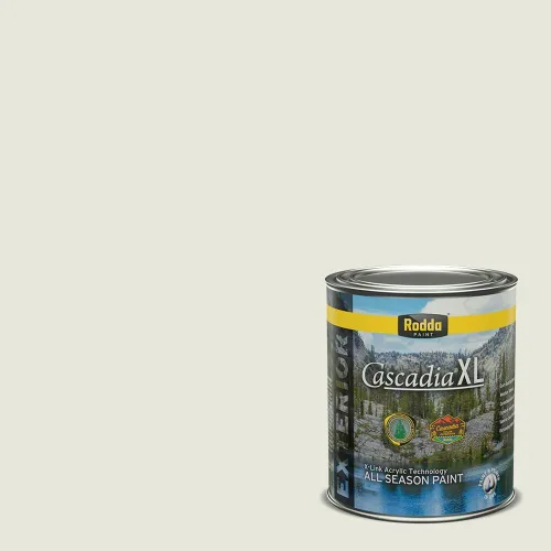 Miniatura 122 de Rodda Paint CASCADIA XL Pintura e imprimación satinada para exteriores en uno, cuarto de galón, azul playa norte