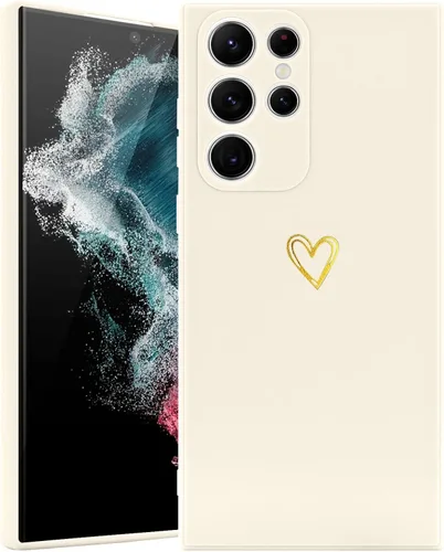 Miniatura 13 de Wirvyuer Funda para Samsung Galaxy S22 Ultra, bonita funda delgada a prueba de golpes con soporte de carga inalámbrica y protección, verde