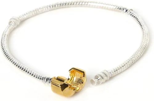 Miniatura 3 de RUBYCA 5 unids 8.7 "plata oro color broche cadena serpiente europea pulsera encanto encanto cuentas DIY, Cobre