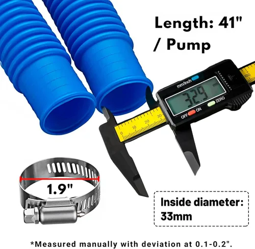 Miniatura 4 de Manguera de repuesto para bomba de piscina, manguera de piscina de 1.25 x 41 pulgadas, compatible con bomba de filtro In tex 607, 637, paquete de 3