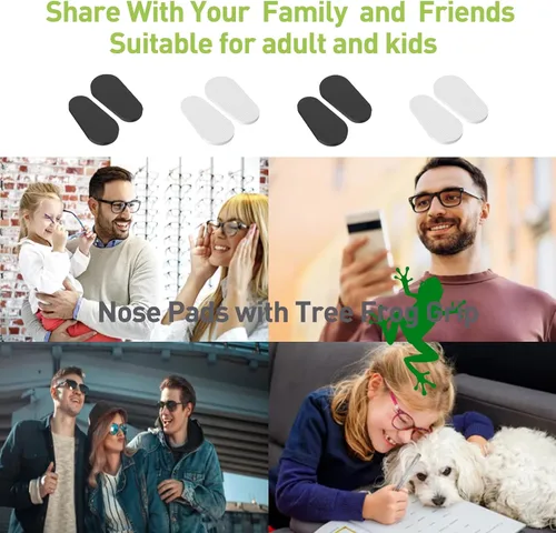 Miniatura 7 de Almohadillas para gafas de 0,6 mm ultradelgadas, miles de fibras microestructuradas inspiradas en ranas, almohadillas adhesivas antideslizantes