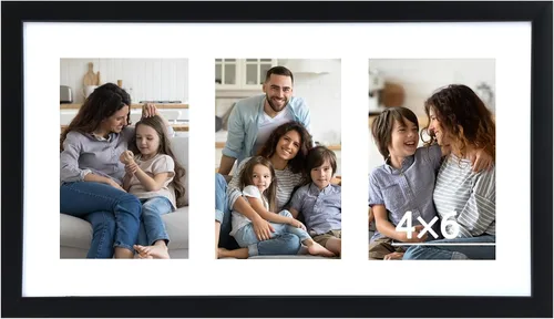 Miniatura 12 de Fixwal 8x10 Collage Picture Frame with Two Openings for Displaying 4x6 Pictures, 4x6 Picture Frame Collage, Gallery Wall Frame, Multi Picture Frames