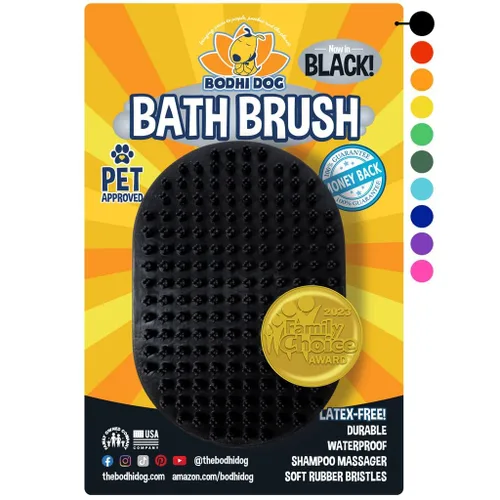 Miniatura 17 de Bodhi Dog - Cepillo de mascotas relajante para masajear con el champú, peine de cerdas de goma para perros y gatos Azul