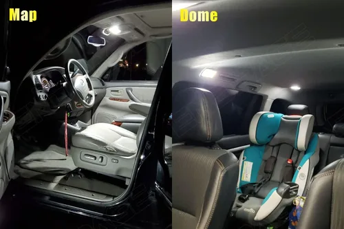 Miniatura 3 de Kit de 16 luces LED Sienna para Toyota Sienna 2011 2012 2013 2014 2015 2016 2017 2018 2019 2020 blanco 6000K paquete de iluminación LED interior +