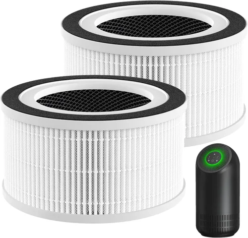 Paquete de 2 filtros de repuesto Hepa compatibles con Afloia Fillo/Halo/para Mooka Allo, filtración HEPA 3 en 1 para reemplazo de filtro purificador
