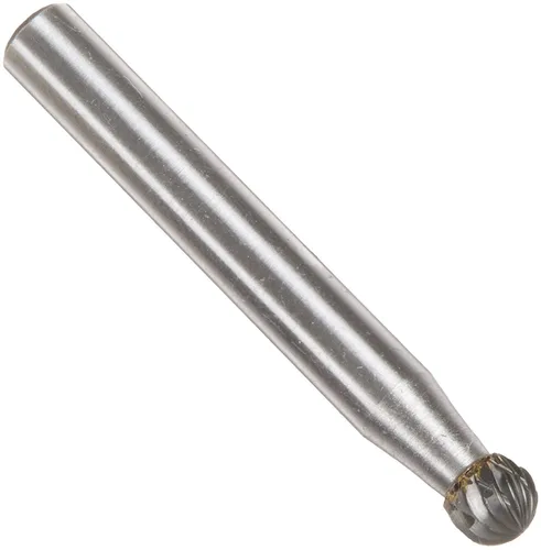 Miniatura 28 de Drill America SA-1 Rebaba de carburo/lima giratoria cilíndrica de doble corte para amoladora de troquel de 1/4" de diámetro x 5/8" de longitud
