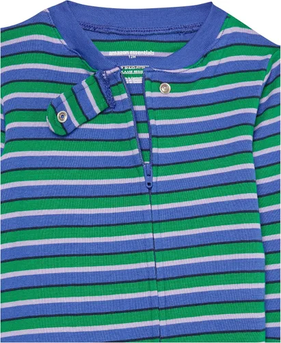 Miniatura 3 de Tienda Essentials Pijama unisex de algodón ajustado para niños pequeños y bebés, paquete múltiple
