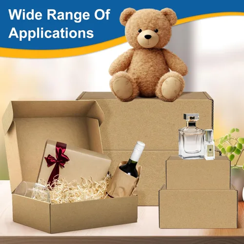 Miniatura 6 de Famagic Paquete de 50 cajas de envío pequeñas de 4 x 4 x 2 pulgadas, cajas de correo de cartón corrugado marrón para pequeñas empresas, cajas