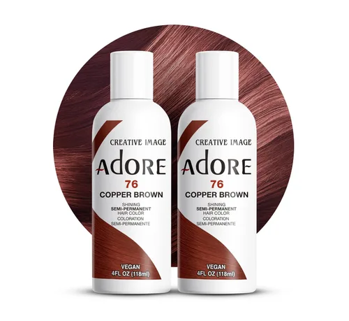 Miniatura 28 de Adore Tinte de Cabello Semipermanente (052 French Cognac) Tinte para el Cabello Castaño Vegano y sin Crueldad Animal Sin Amoníaco, Sin Peróxido