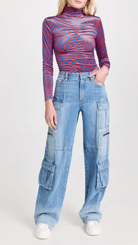 Miniatura 5 de Alice + Olivia Cay - Pantalones de mezclilla holgados para mujer