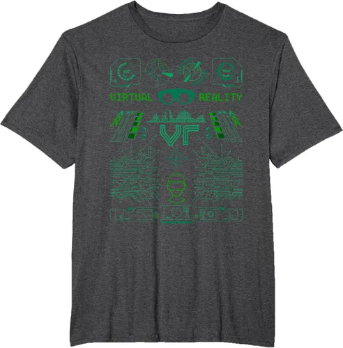 Miniatura 12 de Camiseta de realidad virtual VR Retro Gamers, Negro, S
