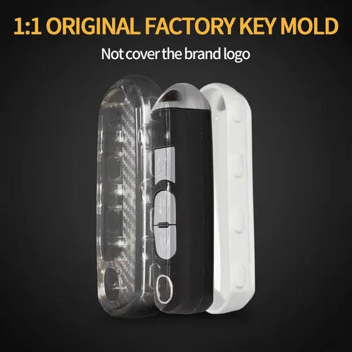 Miniatura 5 de Funda para llavero de TPU compatible con Mazda 3, CX-5, MX-5 Miata, Scion IA, Toyota Yaris IA con textura de fibra de carbono transparente de 2-4