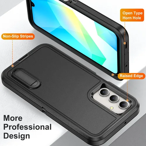 Miniatura 5 de IDweel Funda rígida para Samsung Galaxy A16 5G de 6.7 pulgadas, resistente a los golpes, antiarañazos, ajuste delgado, ligera, duradera, con función
