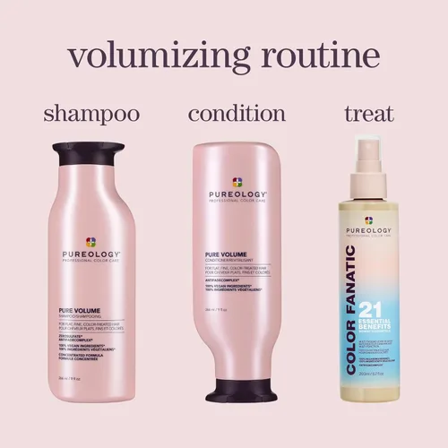 Miniatura 5 de Pureology Pure Volume Shampoo and Conditioner Set - For Flat, Fine and Color-Treated Hair, Sulfate-Free