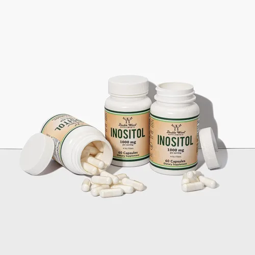 Miniatura 6 de Cápsulas de inositol (mio inositol) 1000 mg de apoyo para la salud de las mujeres (60 unidades) (sin rellenos, seguro para veganos, sin gluten)