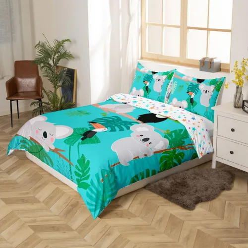 Miniatura 19 de Feelyou - Funda de edredón con estampado de auriculares, juego de ropa de cama con temática musical, patrón geométrico musical, funda de edredón
