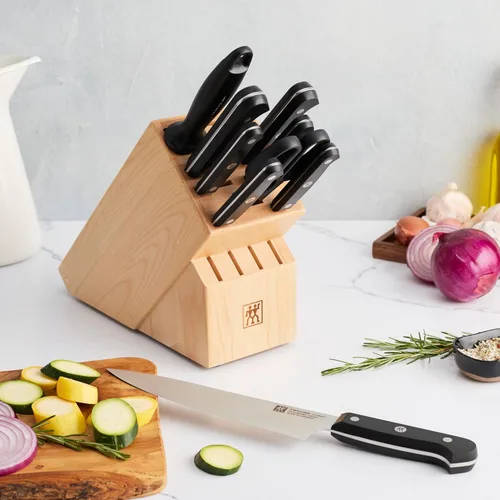 Miniatura 3 de ZWILLING Juego de 10 bloques de cuchillos gourmet Negro