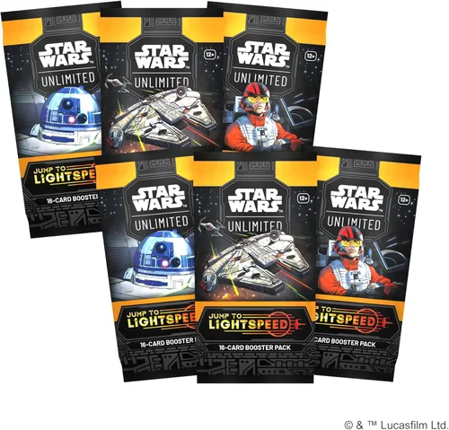 Miniatura 4 de Asmodee Star Wars: Unlimited TCG Jump to Lightspeed PRERELEASE Box - Incluye 6 paquetes de refuerzo, edades 12+, 2+ jugadores, 20 minutos de tiempo