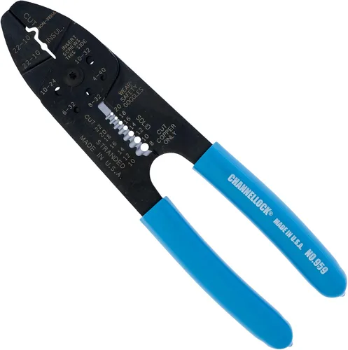Channellock 959 Pelacables de 8-1/2 pulgadas con crimpadora