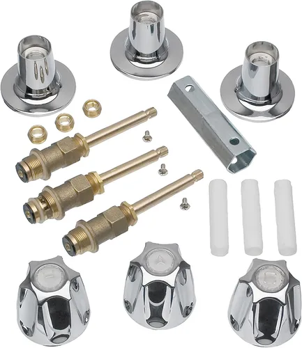 Danco (39619) Kit de Remodelación/Reconstrucción de Grifo de Bañera y Ducha de 3 Manijas para Grifería Price Pfister Verve, Incluye Vástagos 12H-2H,