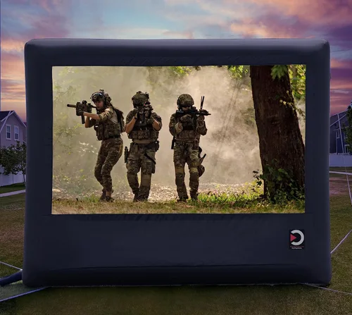 Miniatura 3 de Elite Outdoor Movies Pantalla inflable de alta calidad, superficie de proyección delantera/trasera de 10 x 5 (diagonal de 16.9 pies)