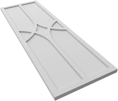Miniatura 6 de Persianas de montaje fijo True Fit PVC Cedar Park de 12 pulgadas de ancho x 69 pulgadas de alto, color blanco (por par - herrajes no incluidos)