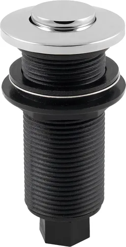 Miniatura 11 de Westbrass ASB-B3-19 - Interruptor de aire de repuesto para eliminación de desechos en la parte superior del fregadero, botón empotrado, bronce
