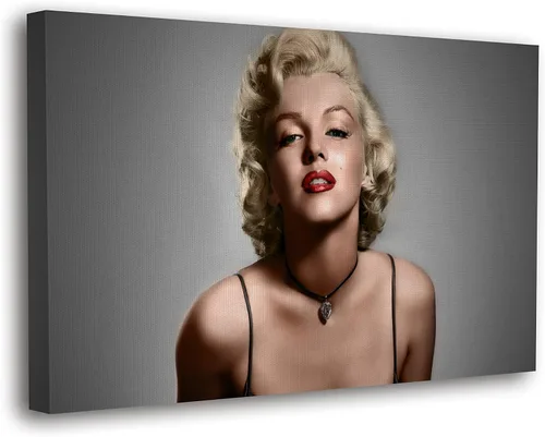 Miniatura 18 de SpiritualHands Marilyn Monroe - Lienzo decorativo para pared y póster – Decoración femenina moderna de maquillaje femenino, impresión de moda