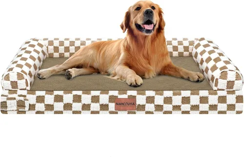 Miniatura 38 de Cama ortopédica lavable para perros medianos y grandes: cama con cojines de apoyo para perros medianos y grandes, cama impermeable de espuma tipo