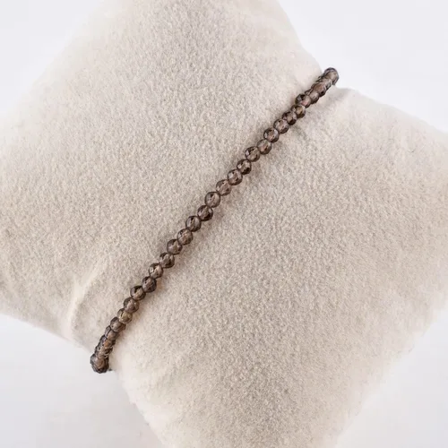 Miniatura 97 de Natural Gemstone Micro Beads Dainty Bangle Bracelet, Handmade Birthstone Jewelry, Healing Chakra Crystals, Silver Plated 8 inch, Birthday Gift for