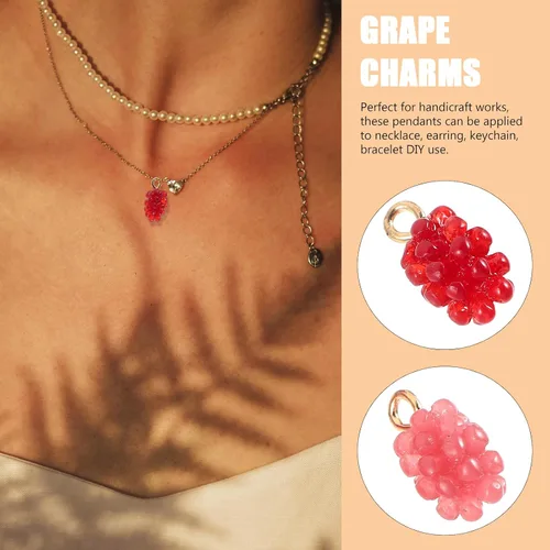 Miniatura 8 de Dijes de resina, 12 piezas de joyería de resina para hacer pulseras, collares, accesorios de manualidades
