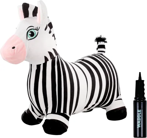 WADDLE Bouncy Hopper - Peluche inflable de animales para interiores y exteriores, juguete para niños pequeños y niños, bomba incluida, niños y niñas