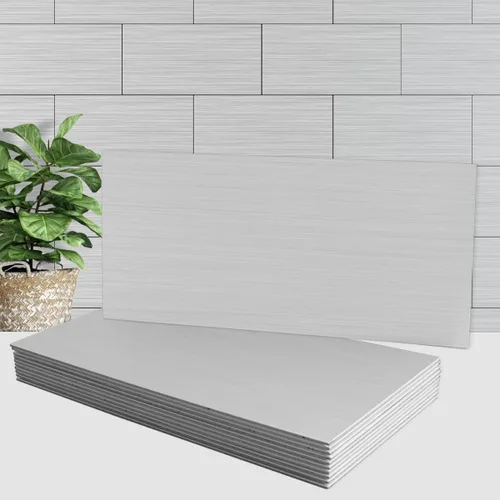 Miniatura 17 de AULIGET 20 piezas de azulejos de pared de piedra sintética ligera para despegar y pegar, 6 x 12 pulgadas, PVC para cocina, baño, lavandería, cámper